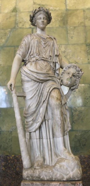 Statue of Melpomene, Muse of Tragedy. Artist: Unknown