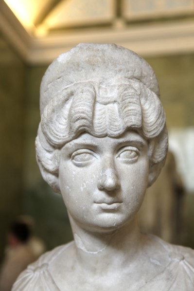 Portrait bust of Lucilla, wife of the Roman Emperor Lucius Verus, c160-c170. Artist: Unknown