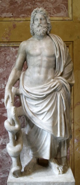 Statue of Asklepios, Greek God of Healing, 2nd century. Artist: Unknown