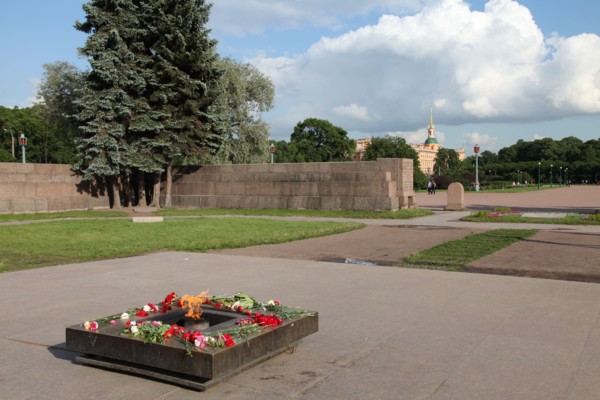 Eternal Flame in the Field of Mars, St Petersburg, Russia, 2011. Artist: Sheldon Marshall