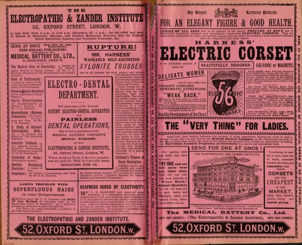 Harness Electropathic belt, 1890s. Artist: Unknown