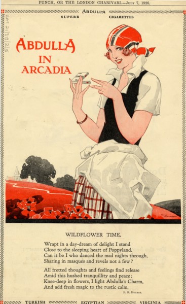 Abdulla Cigarettes, 1926. Artist: René Vincent