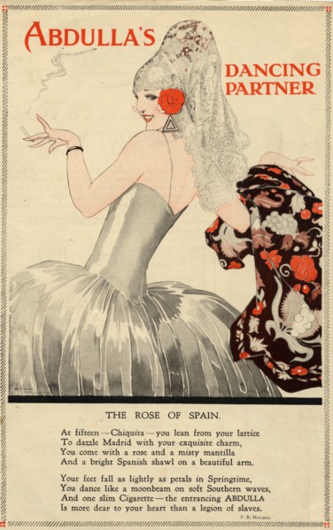 Abdulla Cigarettes, 1920s. Artist: René Vincent