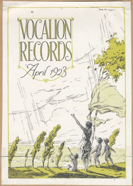 Vocalion Records Bulletin, 1923.