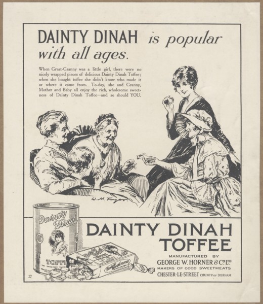 Dainty Dinah Toffee, c.1920. Creator: Wilfred Fryer.