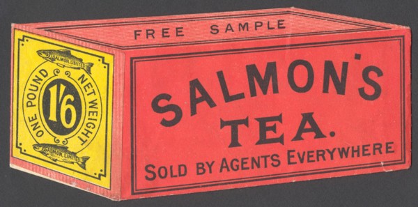 Salmons Tea, 1890s. Artist: Unknown