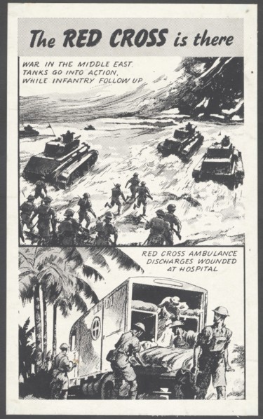 The Red Cross wartime advertisement, 1940s . Artist: Wilfred Fryer