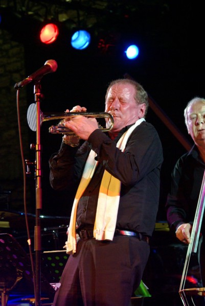 Trumpeter Digby Fairweather, Brecon Jazz Festival, Powys, Wales. Artist: Brian O'Connor