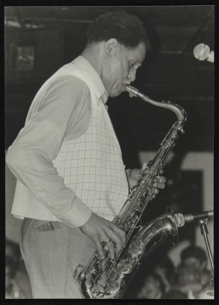 Saxophonist Dexter Gordon playing at Ronnie Scott's Jazz Club, London, 1980. Artist: Denis Williams