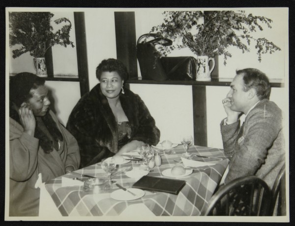Ella Fitzgerald with her sister and record producer and impresario Norman Granz, Bristol, 1955. Artist: Denis Williams