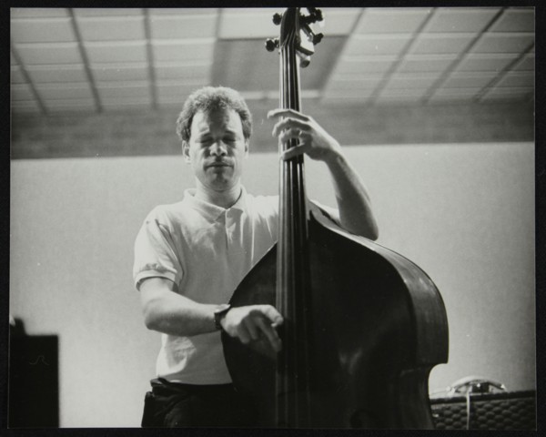 Bassist Alec Dankworth at The Fairway, Welwyn Garden City, Hertfordshire, 14 April 1991. Artist: Denis Williams