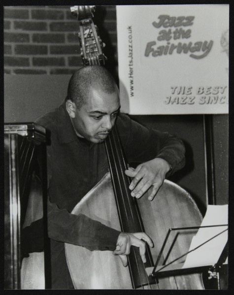 Bassist Gary Crosby playing at The Fairway, Welwyn Garden City, Hertfordshire, 25 January 2004. Artist: Denis Williams