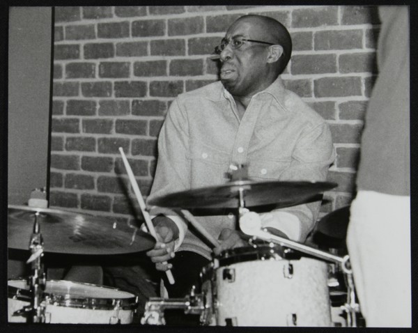 Drummer Rod Youngs playing at The Fairway, Welwyn Garden City, Hertfordshire, 25 January 2004. Artist: Denis Williams