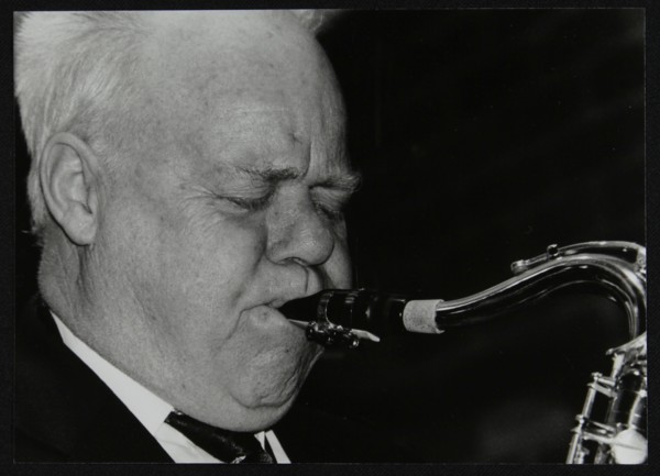 Lennart Anderson playing tenor saxophone at The Fairway, Welwyn Garden City, Hertfordshire, 2003. Artist: Denis Williams