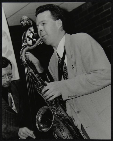 Harry Allen and Leon Clayton playing at The Fairway, Welwyn Garden City, Hertfordshire, 2002. Artist: Denis Williams