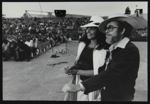 Clarinetist and soprano saxophonist Bob Wilber and singer Pug Horton at Beaulieu, Hampshire, 1977. Artist: Denis Williams