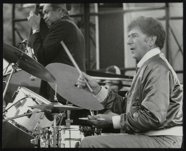 Slam Stewart and Shelly Manne on stage at the Capital Radio Jazz Festival, London, 1979. Artist: Denis Williams