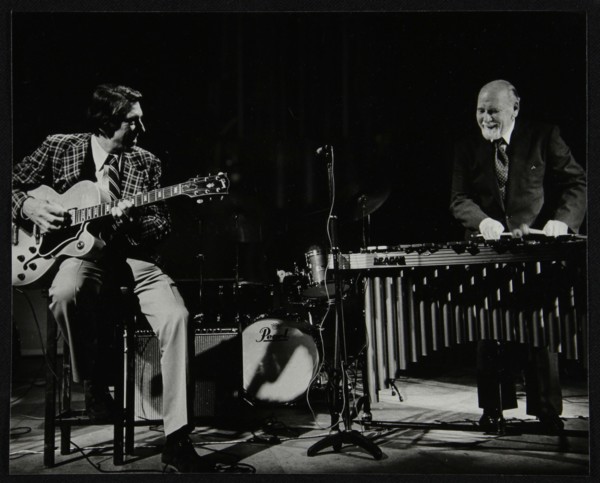 Tal Farlow (guitar) and Red Norvo (vibraphone), performing at Wallingford, Oxfordshire, 1981. Artist: Denis Williams