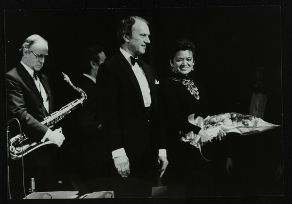 The Ted Heath Orchestra in concert at the Forum Theatre, Hatfield, Hertfordshire, 18 November 1983.  Artist: Denis Williams