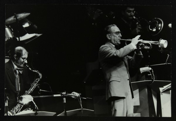 The Herb Miller Orchestra playing at the Forum Theatre, Hatfield, Hertfordshire, 5 October 1985. Artist: Denis Williams