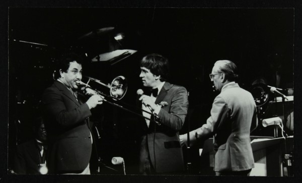 The Herb Miller Orchestra playing at the Forum Theatre, Hatfield, Hertfordshire, 5 October 1985. Artist: Denis Williams