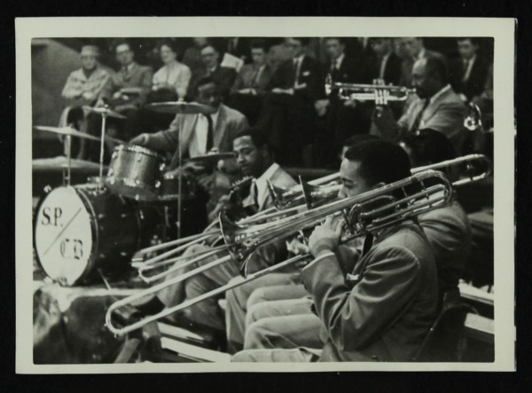 The Count Basie Orchestra in concert, c1950s. Artist: Denis Williams