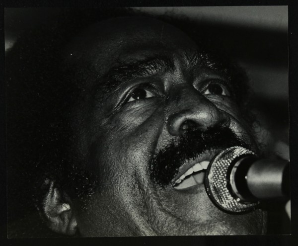 American jump blues singer Jimmy Witherspoon performing at The Bell, Codicote, Hertfordshire, 1981. Artist: Denis Williams