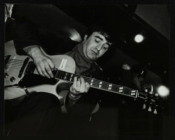 Esmond Selwyn playing the guitar at The Bell, Codicote, Hertfordshire, 22 February 1981. Artist: Denis Williams