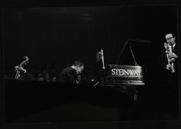 The Dave Brubeck Quartet in concert at Colston Hall, Bristol, 1958. Artist: Denis Williams
