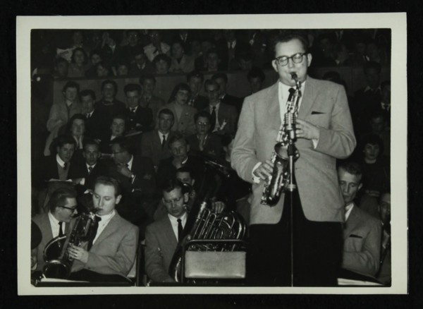 The Stan Kenton Orchestra in concert, 1956. Artist: Denis Williams