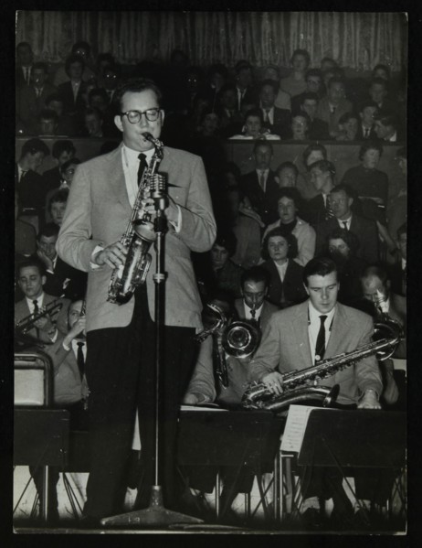 The Stan Kenton Orchestra in concert, 1956. Artist: Denis Williams