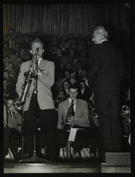 The Stan Kenton Orchestra in concert, 1956. Artist: Denis Williams