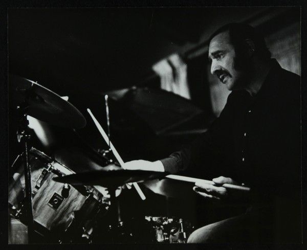 Drummer Alan Jackson playing at The Stables, Wavendon, Buckinghamshire. Artist: Denis Williams