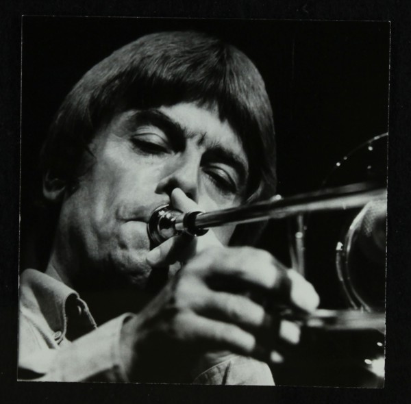 American trombonist Bill Watrous playing at the Forum Theatre, Hatfield, Hertfordshire, 1982. Artist: Denis Williams