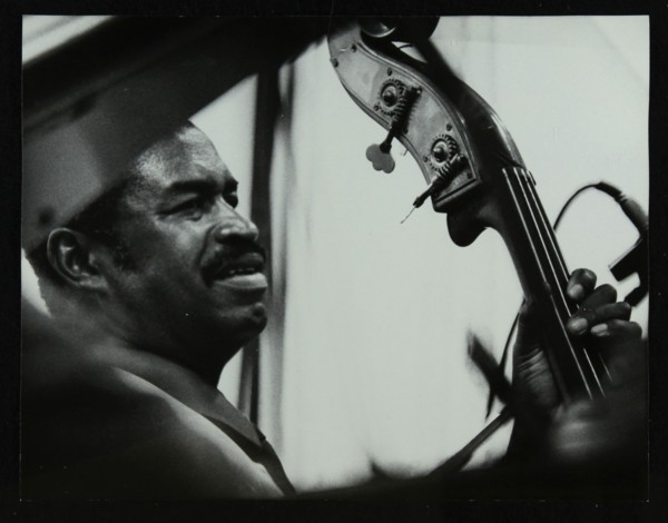 Bassist Eddie Jones at the Capital Radio Jazz Festival, Knebworth, Hertfordshire, 1982. Artist: Denis Williams