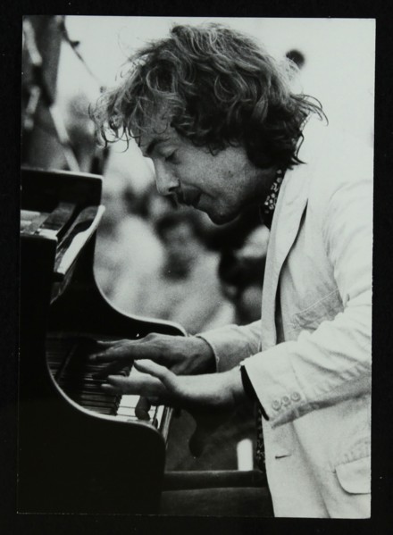 Pianist Veryan Weston playing at Bracknell, Berkshire, 1983. Artist: Denis Williams