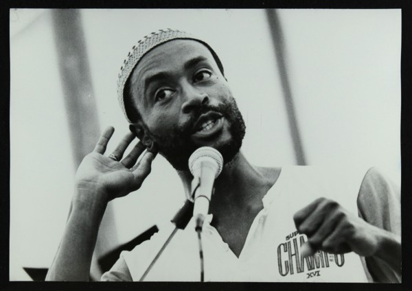 American vocalist Bobby McFerrin at the Bracknell Jazz Festival, 1983. Artist: Denis Williams
