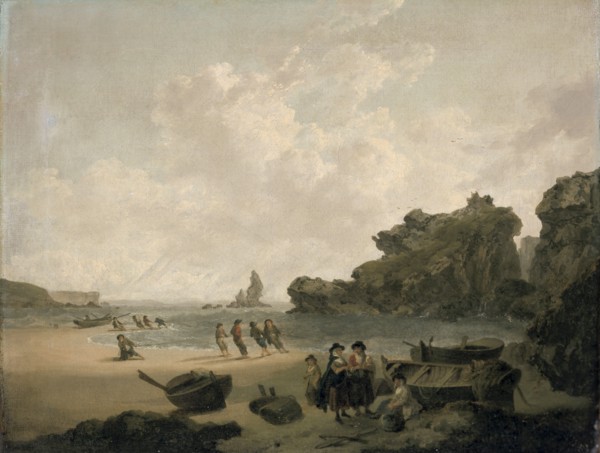 'The Stack Rock', 1793-94. Artist: Julius Caesar Ibbetson.