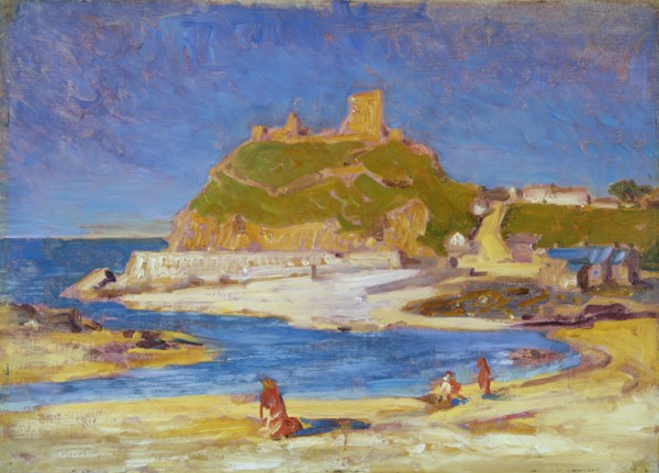 'Criccieth Castle', 1893-1934. Artist: Christopher Williams