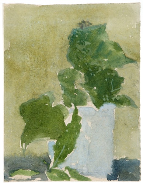 'Lilies of the valley in jug', 1896-1939. Artist: Gwendolen Mary John