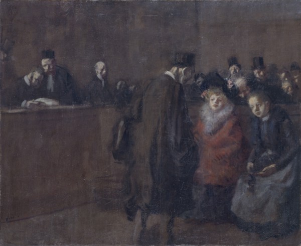 'The law court (Scene de tribunal)', 1910. Artist: Jean Louis Forain.