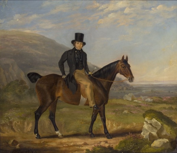 'Gentleman on horseback', 1843. Artist: James Flewitt Mullock