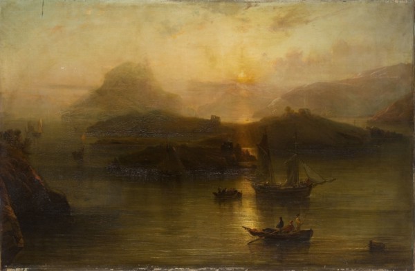 'Wicklow Head and Blackrock Castle', 1827-1883. Artist: Alfred Clint