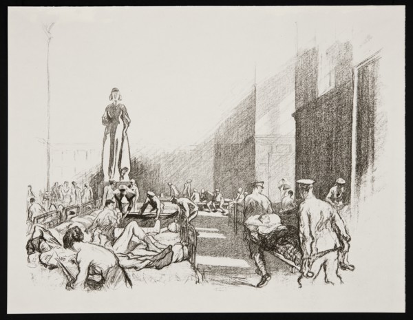 'In hospital in England', 1917. Artist: Claude Allin Shepperson.