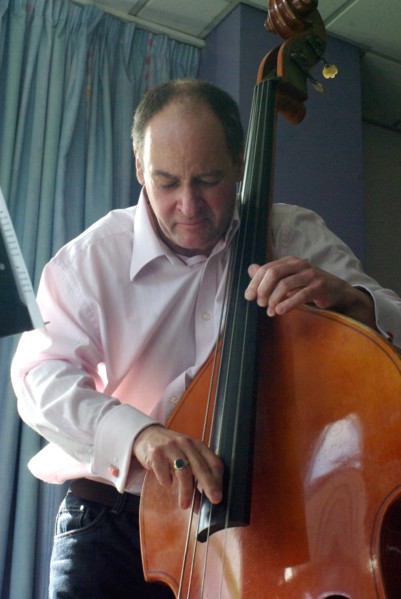 Mario Castronari, bassist and composer, Hawth Theatre, Crawley, West Sussex, 2010. Artist: Brian O'Connor.