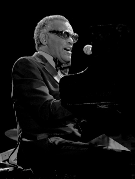 Ray Charles, Knebworth, 1982.  Artist: Brian O'Connor.