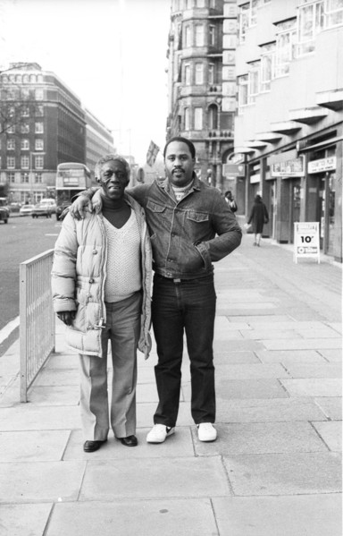 Art Blakey and Charles Famborough,  London, 1983.   Artist: Brian O'Connor.