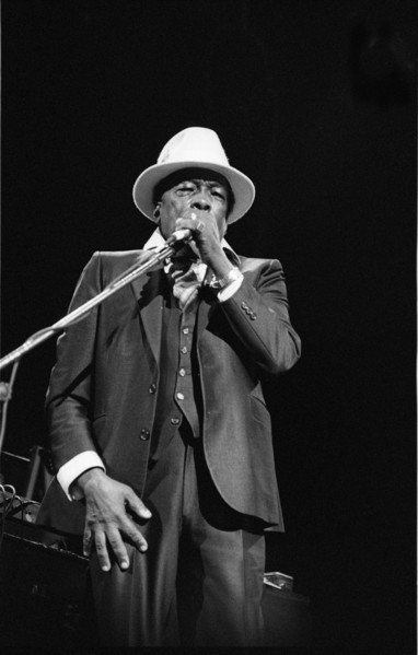 John Lee Hooker, Royal Festival Hall, London, 1988.  Artist: Brian O'Connor.