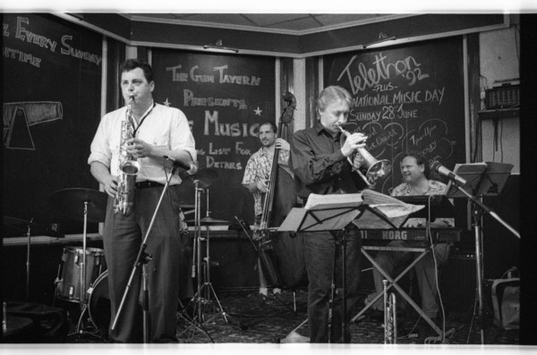 Pete Long (Query fl.), The Gun, Croydon, 1992.  Artist: Brian O'Connor.