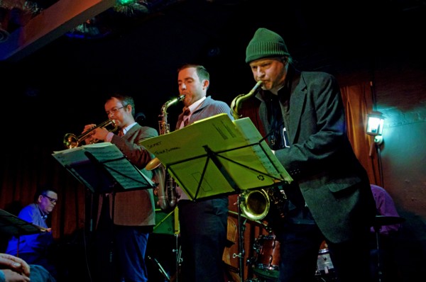 M Armstrong, S Melling, S Mayne and M Lockett, Bull's Head, Barnes, London, 2014. Artist: Brian O'Connor.